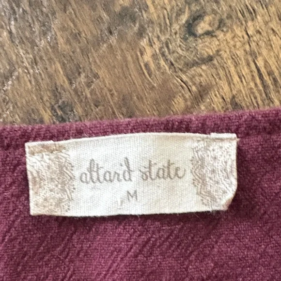 Altar'd State Burgundy Embroidered Mini Skirt - Picture 5 of 5